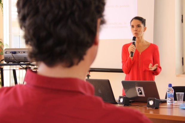 Nanny Alves, Presentación de ponencia en Film de dansa 2015, Jesús Pobre (Alicante) 2015. Foto: Jose Gaya